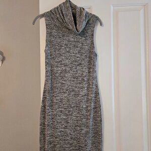 Womens Leith size small gray cowl neck sleeveless dress